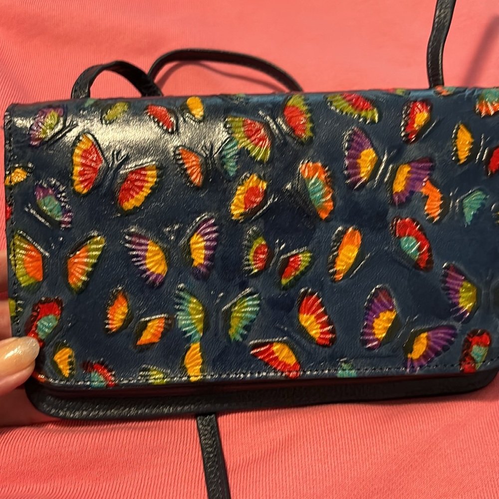 Hand Painted Wallet On A String New No Tags - image 6